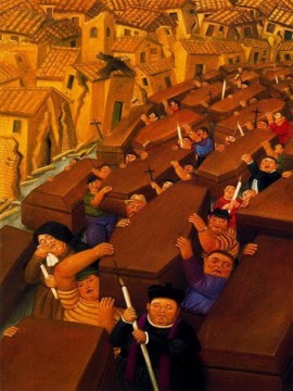 Fernando Botero œuvres - Le défilé Fernando Botero